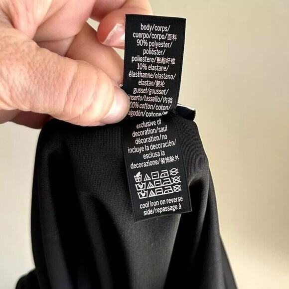 Victoria's Secret Plunge Neck Crushed Velvet Bodysuit XS/S Witchy Goth Sexy Punk - Picture 8 of 8